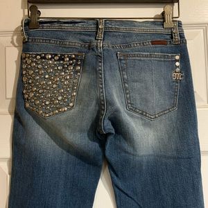 Miss Me Bootcut Rhinestone Back-Pocket
